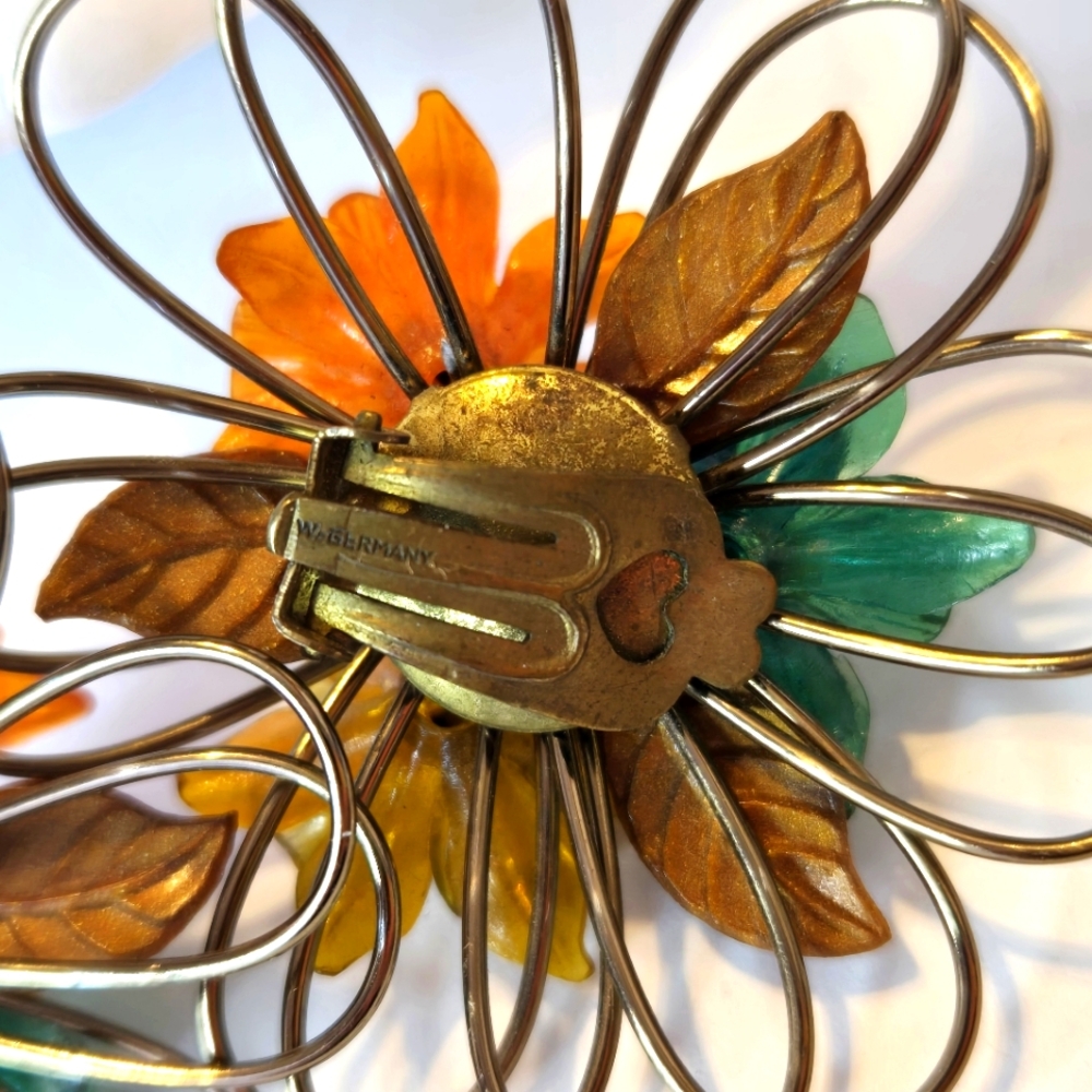 Vintage West Germany Clip Earrings 7e View 4